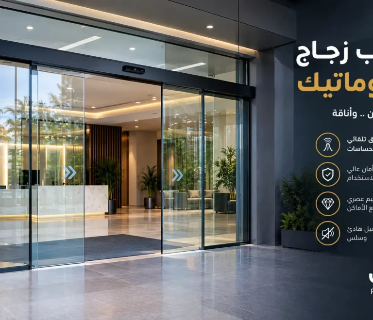 تعرف على افضل ابواب زجاج اوتوماتيك بالرياض الأنواع والتركيب