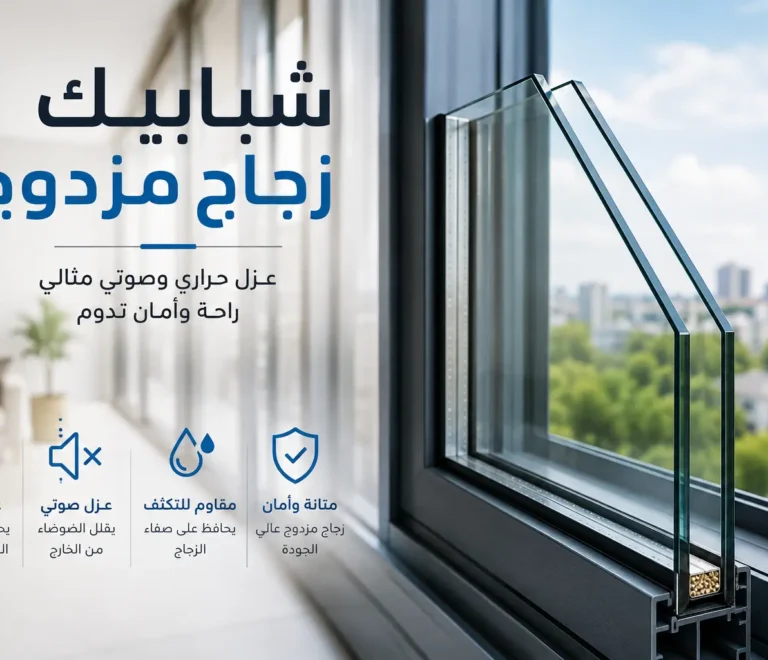 شبابيك زجاج مزدوج بالرياض الحل العصري للمنازل والمشاريع